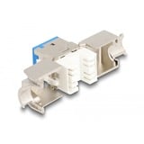 DeLOCK RJ45 Jack > LSA Cat 6a toolfree keystone module Meerkleurig, 8 stuks