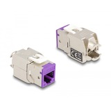 DeLOCK RJ45 Jack > LSA Cat 6a toolfree keystone module Meerkleurig, 8 stuks