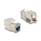 DeLOCK RJ45 Jack > LSA Cat 6a toolfree keystone module Meerkleurig, 8 stuks