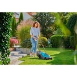 GARDENA Accugrasmaaier PowerMax 30/18V P4A Set Zwart/turquoise, Incl. Li-Ion Accu 4,0Ah, POWER FOR ALL ALLIANCE