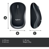 Logitech Wireless Mouse M185 Grijs, Retail