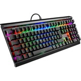 Sharkoon SKILLER SGK40, gaming toetsenbord Zwart, BE Lay-out, Huano Red, RGB leds