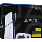 Sony Interactive Entertainment PlayStation 5 Digital Edition (Slim) - 825 GB + 2x DualSense draadloze controllers game console Wit/zwart