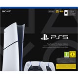 Sony PlayStation 5 Digital Edition (Slim) - 825 GB + 2x DualSense draadloze controllers spelconsole Wit/zwart