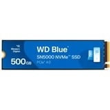 WD Blue SN5000 NVMe 500 GB SSD Blauw, WDS500G4B0E, M.2 2280, PCIe Gen4 x4