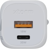 Xtorm 35W GaN² Ultra wandoplader Wit
