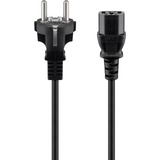 goobay Eurostekker > C13 kabel Zwart, 5 meter