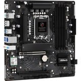 ASRock B760M PG LIGHTNING WIFI socket 1700 moederbord Zwart/grijs, RAID, 2.5Gb-LAN, WLAN, BT, Sound, µATX