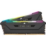 Corsair 16 GB DDR4-3200 Kit werkgeheugen Zwart, CMH16GX4M2Z3200C16, Vengeance RGB PRO SL, XMP 2.0, AMD Ryzen Optimized