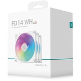 DeepCool FD14 ARGB case fans Wit, 3 stuks, 140 x 140 x 25 mm, PWM