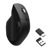 Keychron M6S-A72 Wireless Mouse Zwart, 100 - 26000 DPI, USB-C / Bluetooth 5.1 / 2.4 GHz