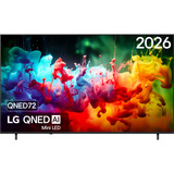 LG QNED72 AI 85" Ultra HD QNED-tv Zwart, 3x HDMI, USB, Bluetooth, LAN, WLAN, CI+, HDR10