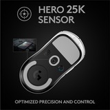 Logitech G PRO X SUPERLIGHT Wireless gaming muis Wit, 100 - 25.600 dpi
