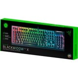 Razer BlackWidow V4 X RGB mechanisch gaming toetsenbord Zwart, US lay-out (QWERTY), Razer Green, 100%