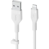 Belkin BOOSTCHARGE Flex USB-A-kabel met Lightning-connector Wit, 3 meter