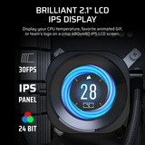 Corsair NAUTILUS RS LCD Screen Module 2.1"  Zwart