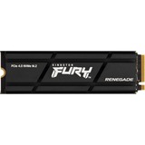 Kingston FURY Renegade met Heatsink 4 TB SSD Zwart, SFYRDK/4000G, M.2 2280, PCIe 4.0 NVMe