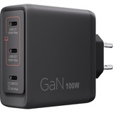 Lenovo 100W GaN Multi-port USB-C oplader Zwart, 3x USB-C