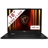 MSI Stealth A18 AI+ (A3XWHG-011BE) 18"  Copilot+ gaming laptop Zwart | Ryzen AI 9 HX 370 | RTX 5070 Ti | 32 GB | 2 TB SSD | 240 Hz