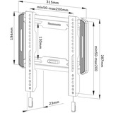 Neomounts WL30-550BL12 bevestiging Zwart