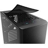 Sharkoon VS9 RGB Black midi tower behuizing Zwart | 2x USB-A | 1x USB-C | RGB | Tempered Glass