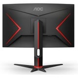 AOC C27G2Z3/BK 27" curved gaming monitor Zwart/rood, 2x HDMI, DisplayPort, 280 Hz (OC)