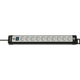 Brennenstuhl Premium-Line 10-voudige stekkerdoos Zwart/lichtgrijs, 10x stekker