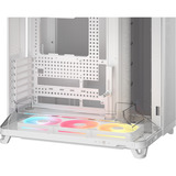 Corsair AIR 5400 LX-R LINK midi tower behuizing Wit | 3x USB-C | RGB | Tempered Glass