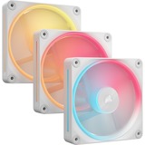 Corsair iCUE LINK LX120-R RGB Reverse Starter Kit case fan Wit, 3 stuks, 4-pin PWM