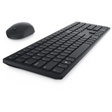 Dell KM5221W Pro draadloze desktopset Zwart, EU lay-out (QWERTY), 100%, 1600 dpi