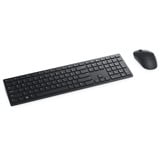 Dell Professioneel draadloos toetsenbord en muis - KM5221W, desktopset Zwart, EU lay-out (QWERTY), 1600 dpi