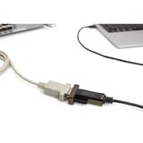 Digitus 9-pin serieel naar USB-C kabel Zwart, 1 meter