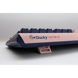 Ducky One 3 Fuji, toetsenbord Roségoud/donkerblauw, US lay-out, Cherry MX Brown, PBT Double Shot, hot swap