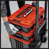 Einhell E-Case Tower gereedschapswagen Zwart/rood, 1x E-Case L, 2x E-Case S