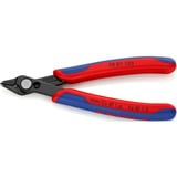 KNIPEX Electronic Super Knips 78 81 125 elektronica-tang Rood/blauw, Verbinding met roestvrij stalen klinknagel, draadklem