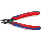 KNIPEX Electronic Super Knips 78 81 125 elektronica-tang Rood/blauw, Verbinding met roestvrij stalen klinknagel, draadklem