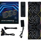 Lian Li UNI FAN TL 120 Wireless Reverse Blade RGB case fans Zwart, 3 stuks, 120 x 124 x 28 mm, PWM, Incl. controller