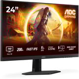 AOC 24G4HRE 23.8" gaming monitor Zwart/rood, 200 Hz, HDMI, DisplayPort, Audio