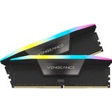 Corsair 64 GB DDR5-6000 Kit werkgeheugen Zwart, CMH64GX5M2B6000C30, Vengeance RGB, XMP