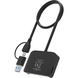 Sitecom eID USB-C en USB-A kaartlezer Zwart