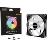 be quiet! Light Wings LX PWM RGB case fan Zwart, 140 x 140 x 25 mm