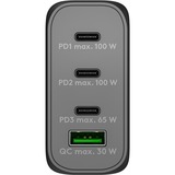 goobay 100W GaN USB-C PD Multiport Quick Charger Zwart