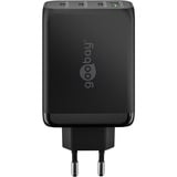 goobay 100W GaN USB-C PD Multiport snellader Zwart, 3x USB-C, 1x USB-A