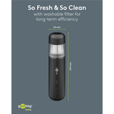goobay Cordless Mini Vacuum Cleaner Superior handstofzuiger Zwart