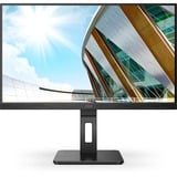 AOC 24P2QM 23.8" monitor Zwart, 2x HDMI, 1x Displayport, DVI-D, VGA, USB-A 3.2, USB-B 3.2