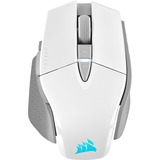 Corsair M65 RGB ULTRA WIRELESS gaming muis Wit/lichtgrijs, 26,000 DPI, USB | 2,4 GHz | Bluetooth