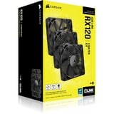 Corsair iCUE LINK RX120 Starterskit case fans Zwart, 3 stuks, 120 x 120 x 25 mm, PWM