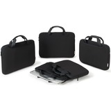 DICOTA BASE XX Sleeve Plus laptoptas Zwart, tot 35,8 cm (14,1")