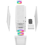 DeepCool CH560 Digital midi tower behuizing Wit | 1x USB-A | 1x USB-C | RGB | Window