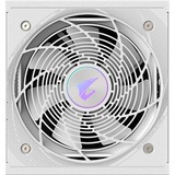 GIGABYTE AORUS ELITE GP-AE850PM PG5 ICE, 850 Watt voeding  Wit, 6x PCIe, 1x 12VHPWR, Kabelmanagement